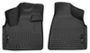 Dodge Grand Caravan Floor Liners - Front - Husky Liners - X-act Contour - Black - `08-`20